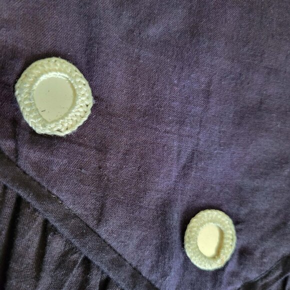 Rare Vintage 1970s Ramona Rull Size AV Butterfly Koi Fish Caftan/Muumuu Dress - Picture 5 of 11